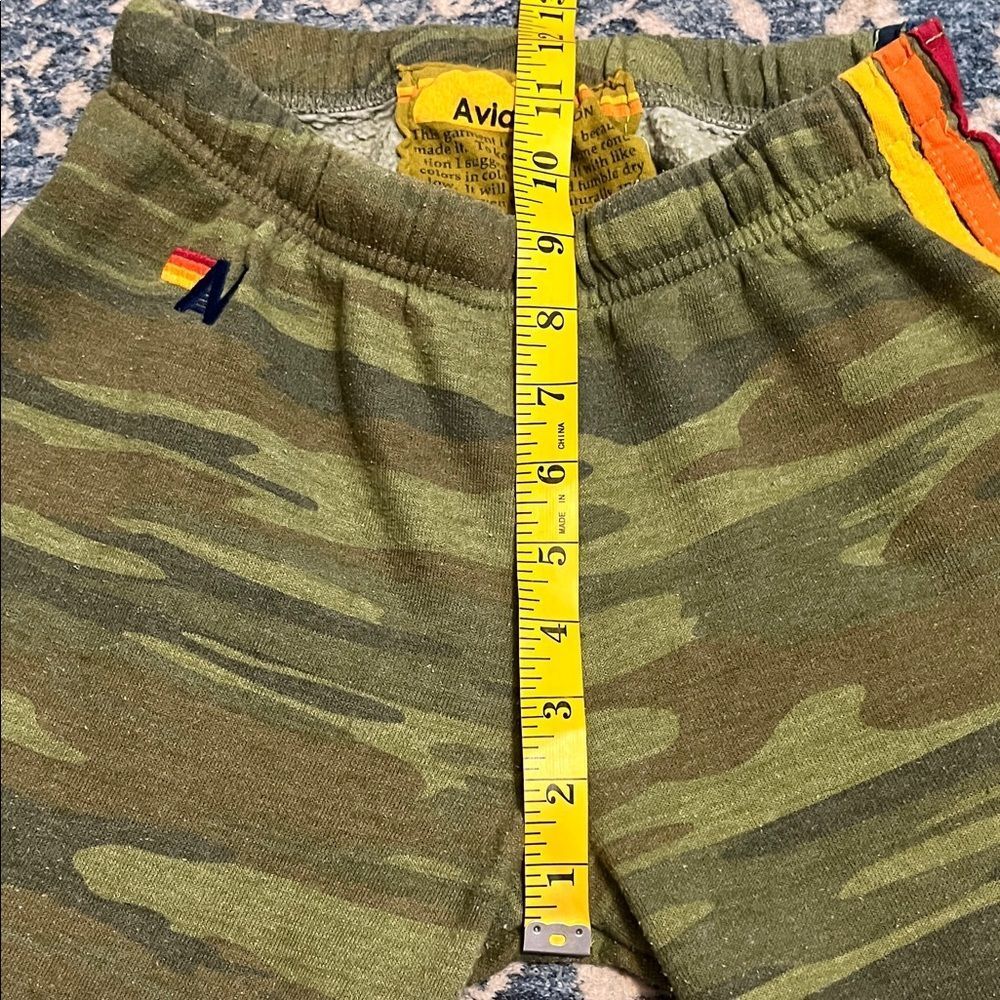 SOLD Aviator Nation Camouflage Rainbow Stripe Joggers Modern Athleisure Lounge - Picture 13 of 14